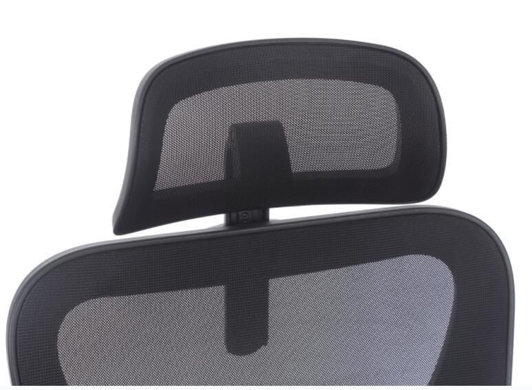 Modern Commercial Manager Chairs Lumbar Support Back Swivel Head Ergonomic Arm Rest Mesh Chair with Headrest