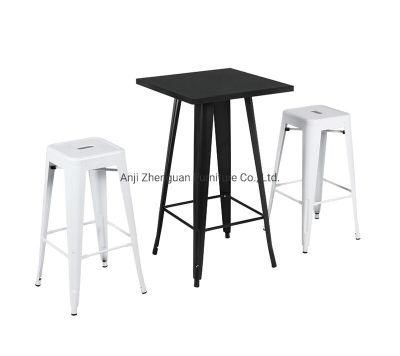 Modern Metal Restaurant Cafe Home Dining Table (ZG21-030)