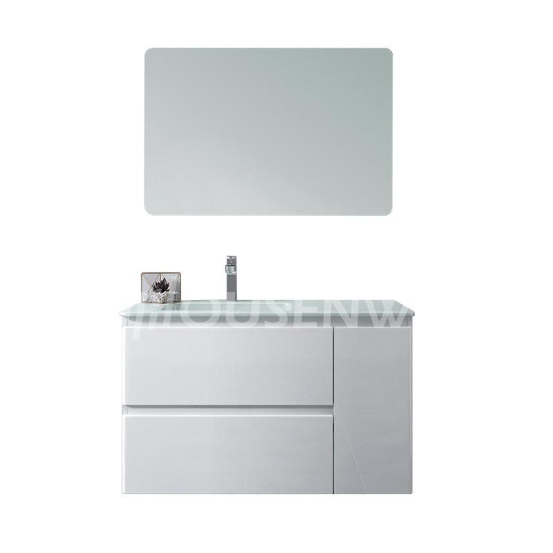 High Gloss Bathroom Vanity Tempered Glass Sanitary Ware Bathroom Furniture