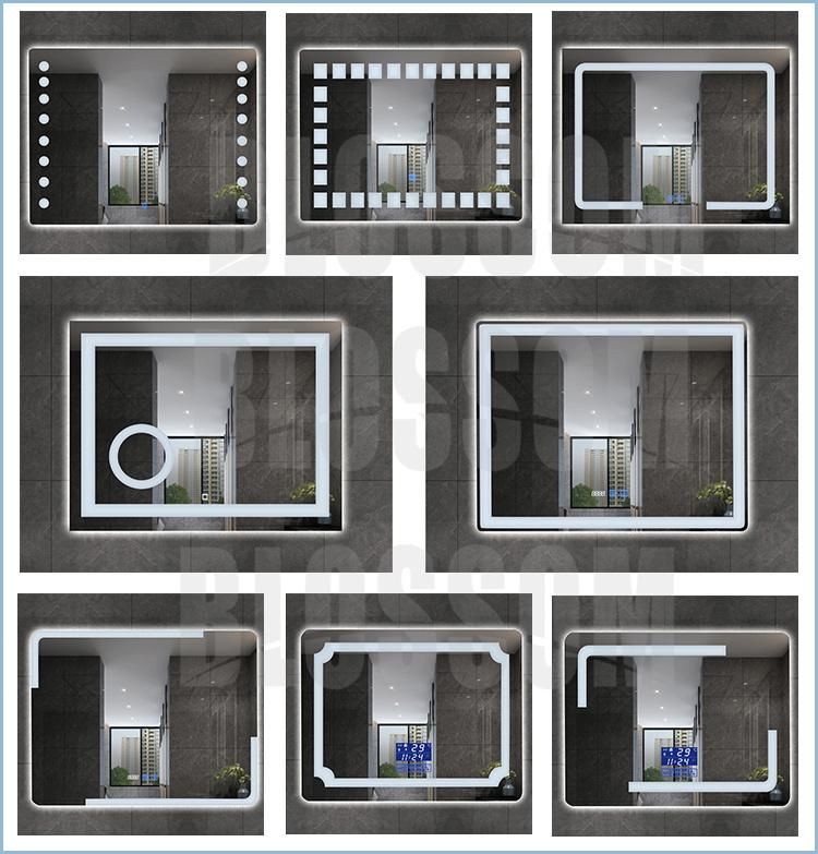 Wholesale Modern Glass LED Bathroom Furniture Mirror with Backlit Lights