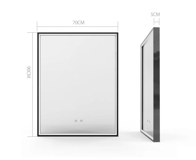 Modern Wholesale Home Hotel High Efficiency Rectangle Bathroom LED Mirror