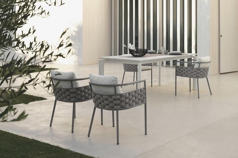 Hot Sale Modern Hotel Furniture Outdoor furniture Patio Dining Table Set Rattan Garden Set Living Room Dining Chair