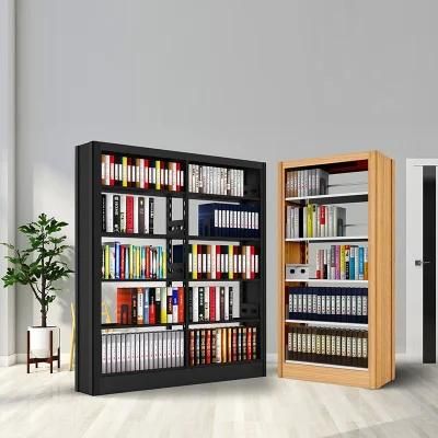 Modern School Furniture Metal Frame Library Bookshelf