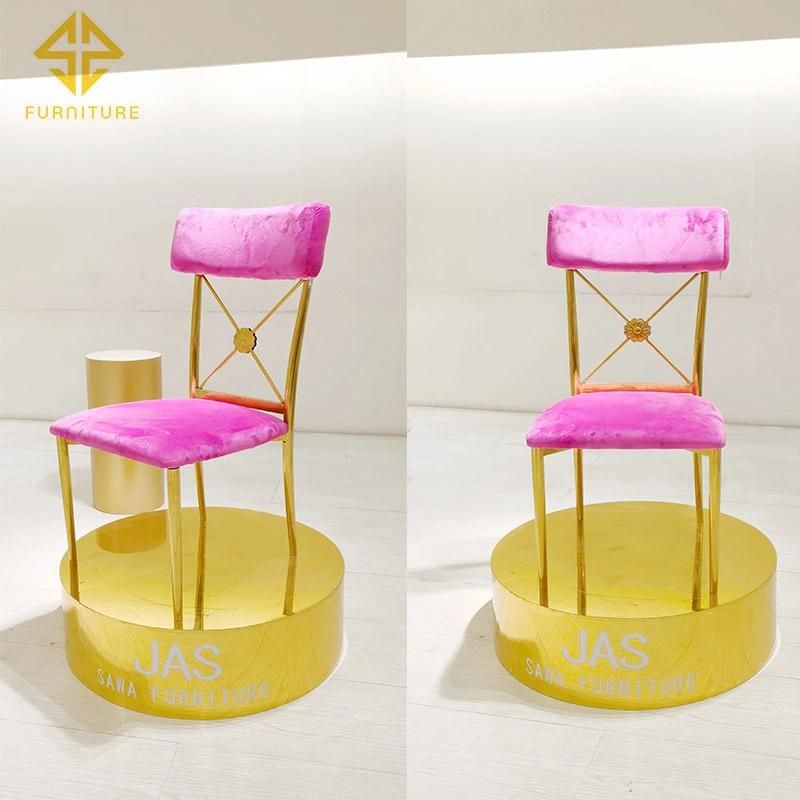 Wholesale High Quality Restaurant Gold Metal Dining Chair for Sale