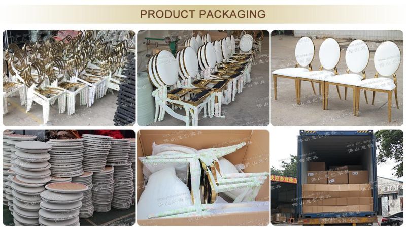 Ycx-Ss26 Yichuang Round Back Gold Stainless Steel Hotel Chair Wedding