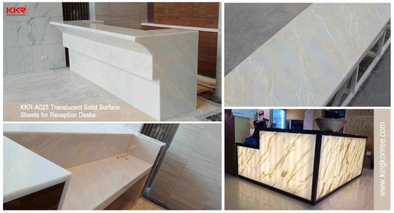 Custom Made Square Artificial Stone Solid Surface Dining Table