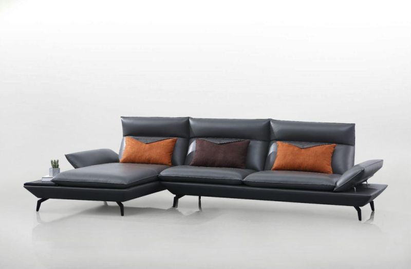 Modern Furniture L Shaped Corner Sofa Set Leather Modern Sofa From Foshan China