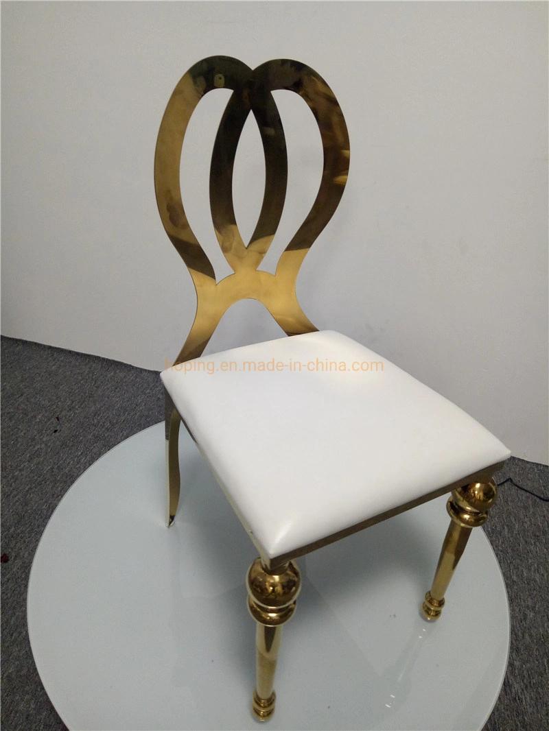 Modern Fashion Bedside Customization Chair Furniture Restaurant Dining Chair Living Room Table Set Furniture Rose Gold Stainless Steel Banquet Dining Chair