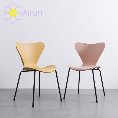 2021 Simply Colorful Stacking Conference Plastic Chair for Daily Use Event Party Restaurant Cafe