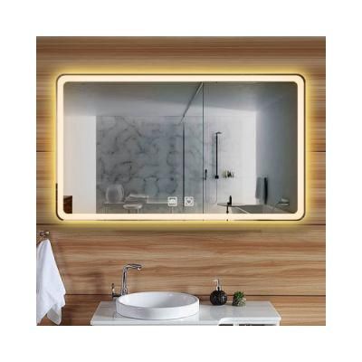 Smart Mirror 600*700 Dual Touch Screen/Ight/Defogging/Time Temperature/Frameless Multifunctional Smart Bathroom Vanity Mirror