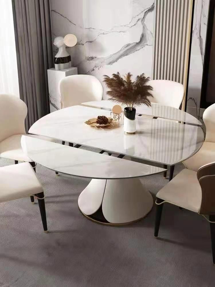 Modern New Luxury Marble Top Metal Dining Tables CZ-Dt13 (7)