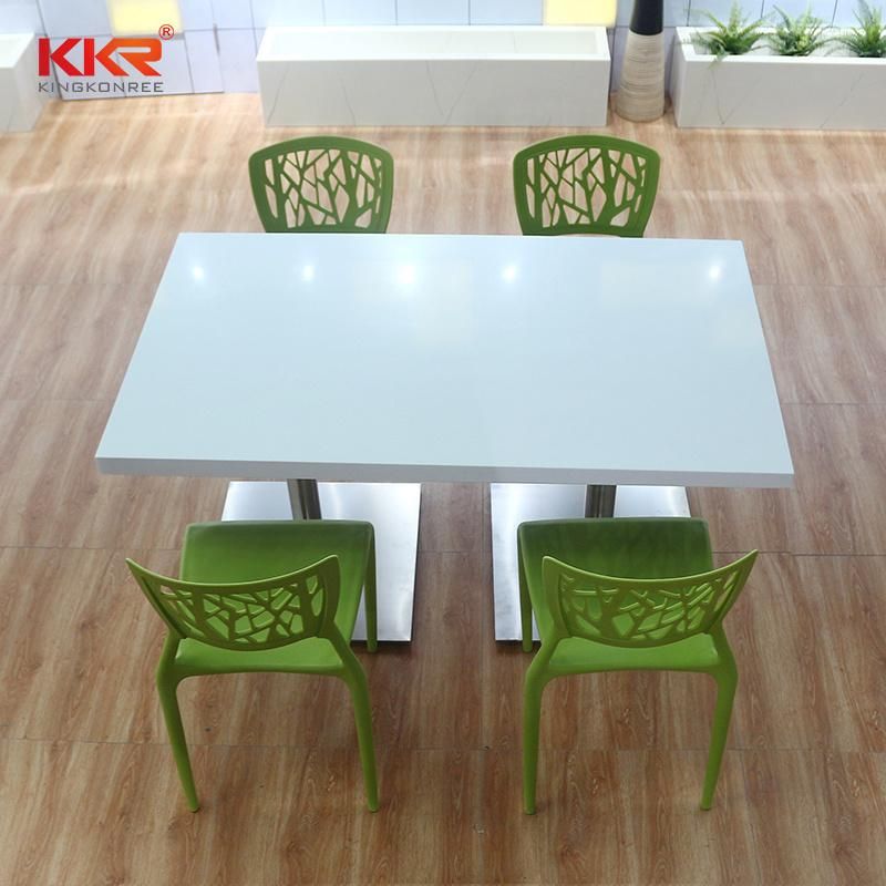 White Coffee Fast Food Restaurant Tables and Chair