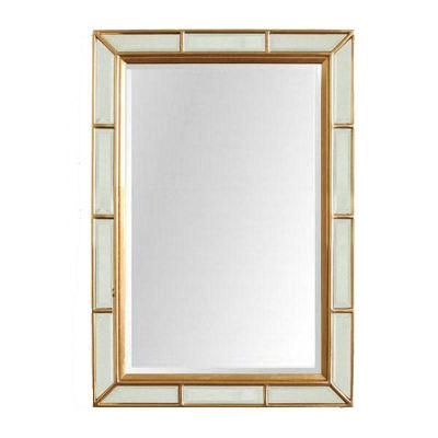 Decorative Golden Wall Mirror Makeup Mirror Customized Are Accepted