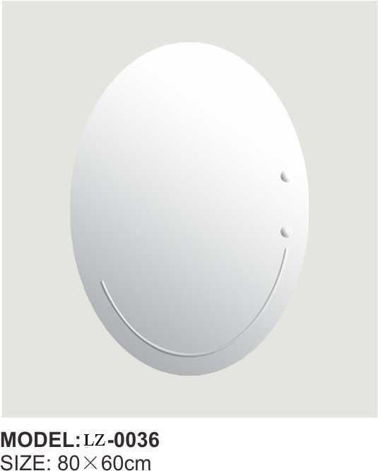 Elegant Oval Bathroom Makeup Art Mirror (LZ-0036)