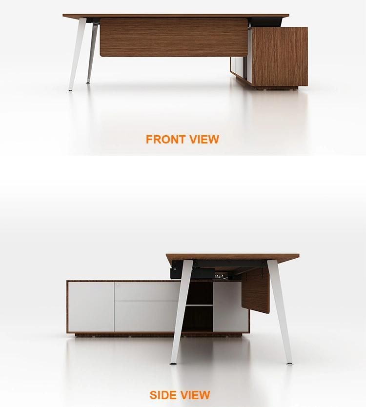 Luxury Wood Table Modular Office Furniture Modern CEO Executive Desk