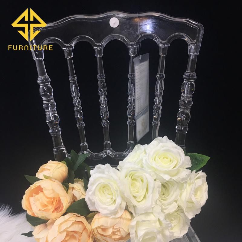 Wholesale Modern Clear Transparent Acrylic Resin Wedding Banquet Chair for Dining