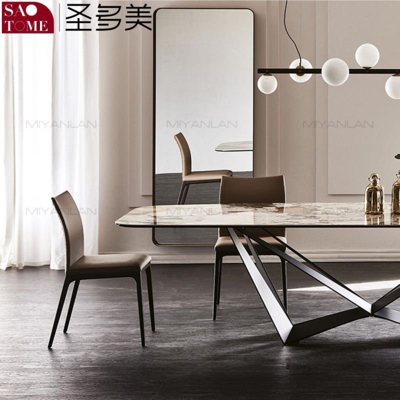 Modern Living Room Dining Room Rock Board Furniture Dining Table