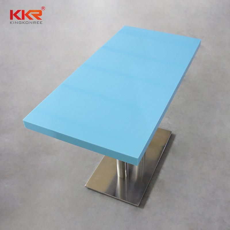 Solid Surface Raw Material Dining Table for Restaurant