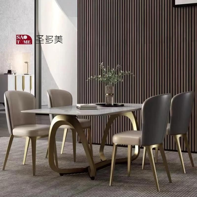 Italian Style Simple Popular Living Room Dining Room Furniture Metal Net Dining Table