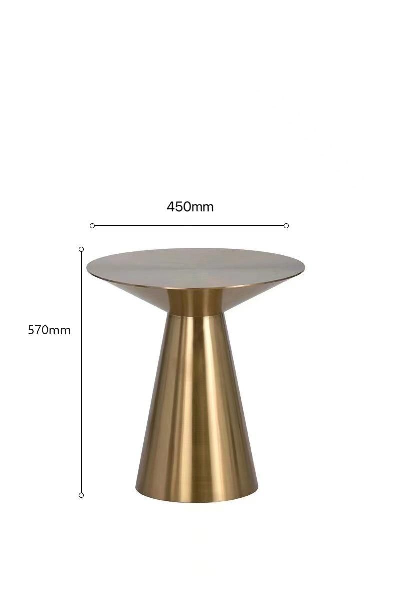 Modern Metal Furniture Round Stainless Steel Tea Table