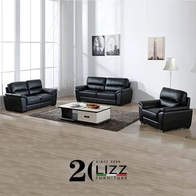 High Back Genuine Leather Living Room Sofa