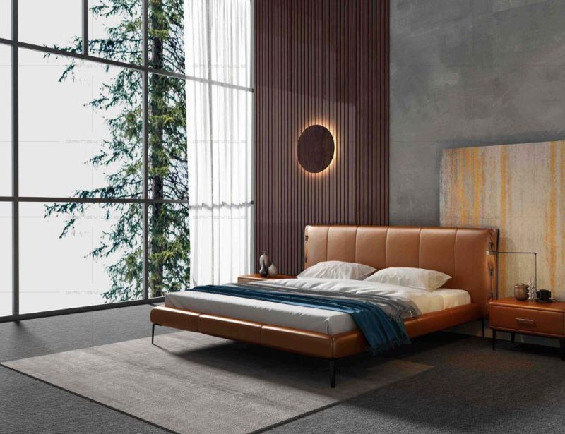 Italian Furniture Modern Bedroom Bed King Bed Gc1727