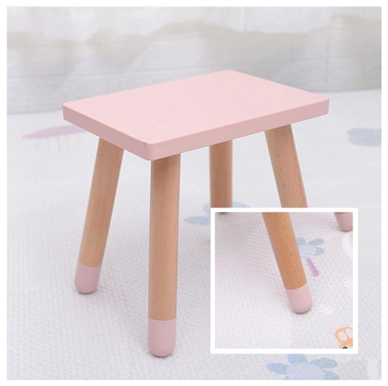 Factory Outlets Wooden Kids Reading Square Table and Chair Set Preschool Furniture