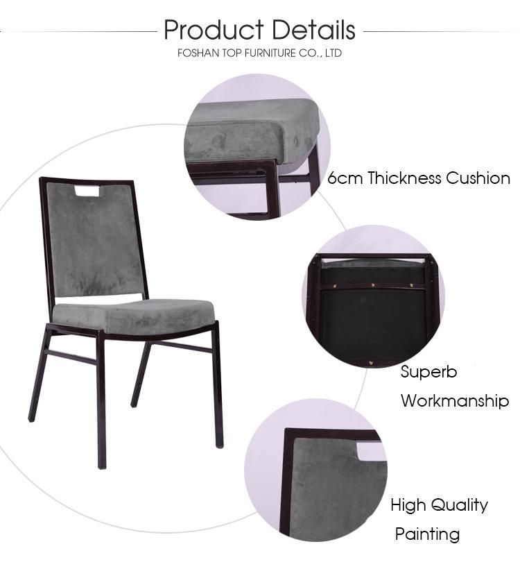 Stackable Restaurant Banquet Iron Chair Wholesale