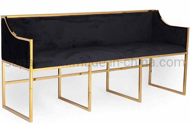 Hot Sale American Style Hotel Furniture Black Fabric Leisure Sofa