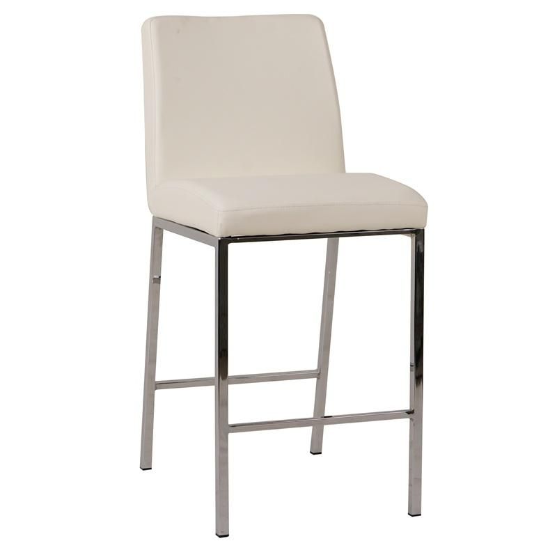 Hot Sales High Counter Metal Legs PU Upholster Bar Chair Stool for Home Hotel Wedding