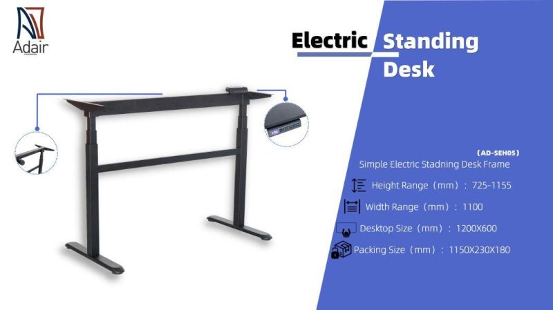 Ergonomic Height Adjustable Electric Height Adjustable Standing Office Desk