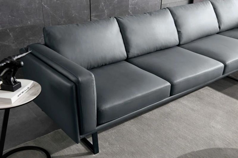 New Modern Furniture Design Leather Sofa Set Living Room Furniture in American Market