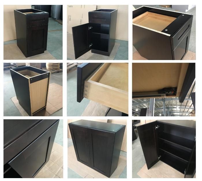 Chinese Factory Manufacture Solid Wood Kitchen Cabinet
