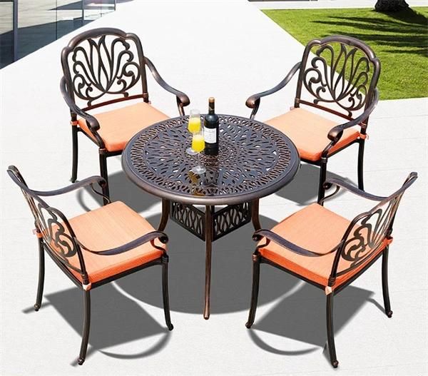 Leisure Ways Patio Furniture Modern 4 Seater Dining Table Garden Sets