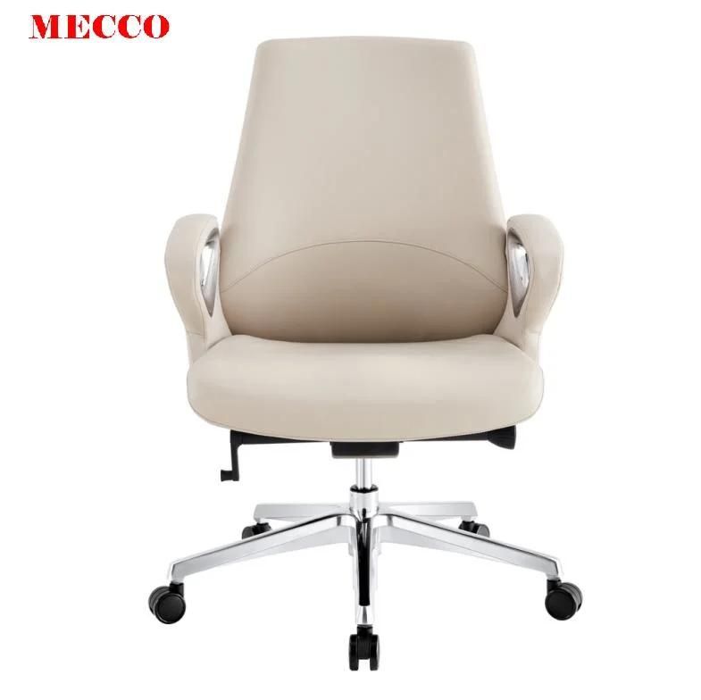 MID Back Luxury Visitor Chair High End Leather Office Chair