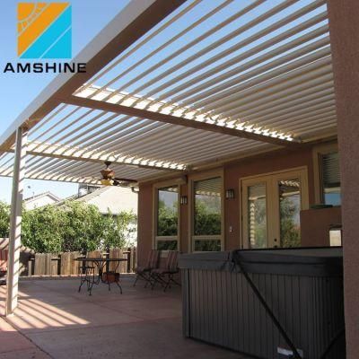 Modern Outdoor Adjustable Waterproof Motorized Patio Cover Aluminum Pergola Gazebo Furniture