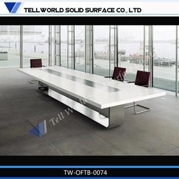 High End Marble Modern Office Solid Surface Boardroom Table