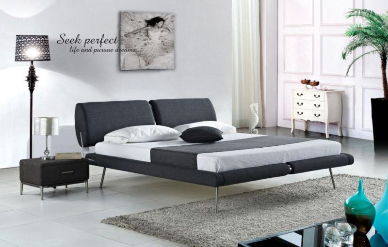 King Bed Double Bed Fashionable Italy Bed Upholstered Bed Home Bedroom Furniture Modern Furniture