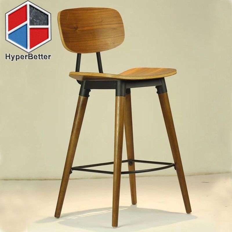 Aluminum Frame Dark Fabric Bar Stool