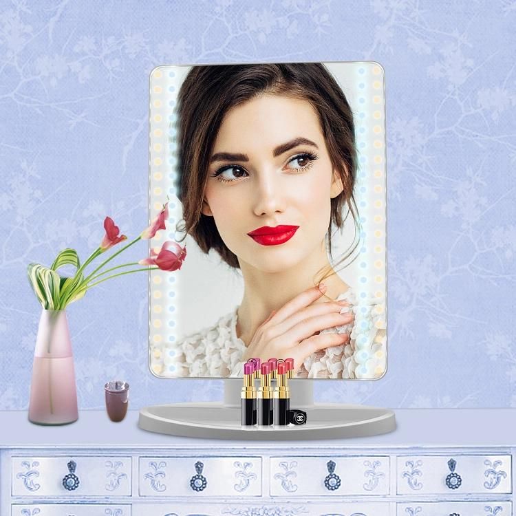 Square 1: 1 Face Full Size Luxury Vanity Makeup LED Mirror