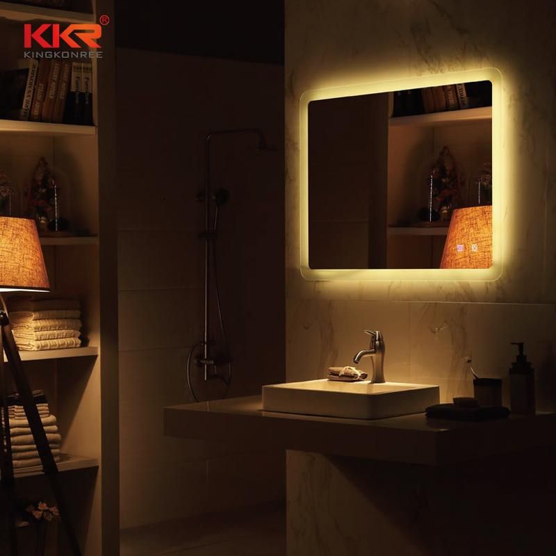 Factory Supplier LED Mirror Vanity Sets Bathroom Glass Mirror