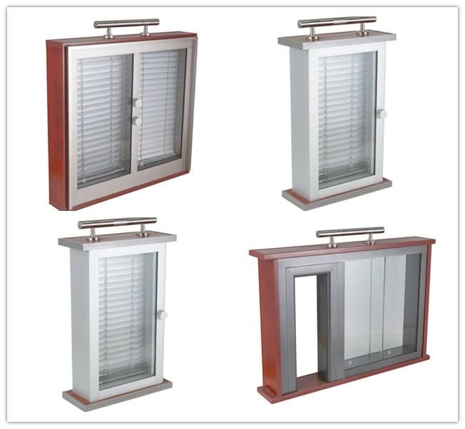 Promotion Aluminum Glass Partition Wall with Aluminum Venetian Blinds