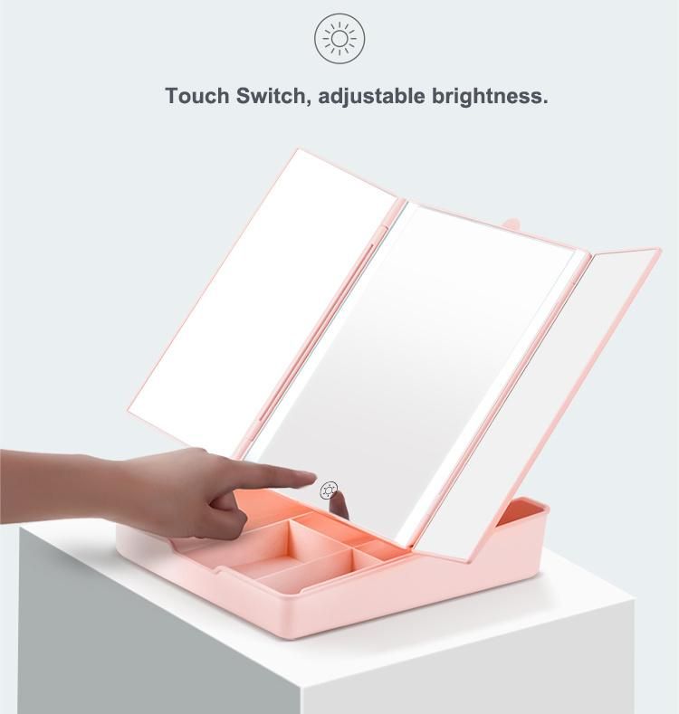 Smart Touch Control Lighted Makeup Mirror