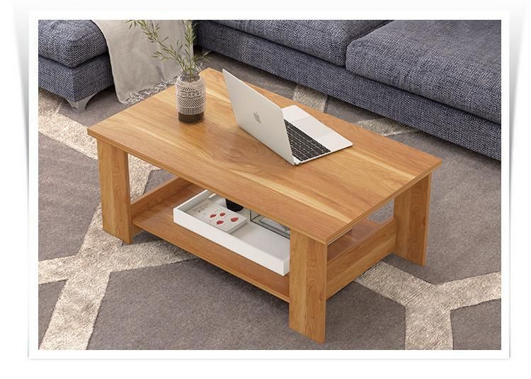 Customized Modern Wooden Modern Tea Table Living Room Center Table Coffee Table