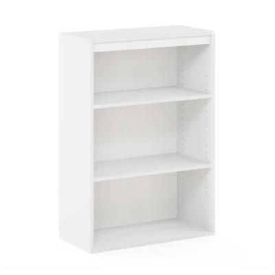 3-Tier Open Shelf Bookcase, White