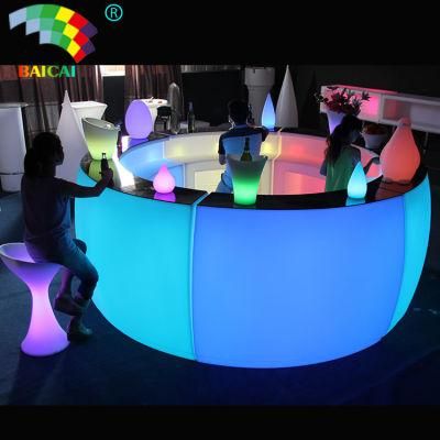 Popular Bar Counter Plastic LED Bar Counter Mobile Bar Counter