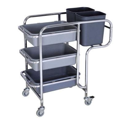 Hotel Restaurant Dish Collection Trolley Service Trolley for Restaurant