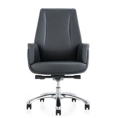 Modern Simplicity Design PU/Genuine Leather Ergonomic High Back Comfortable Fabric Chair Office