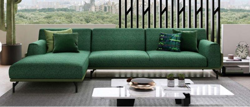 Home Furniture Living Room Modern Design L Shape Sectional Fabric Sofa