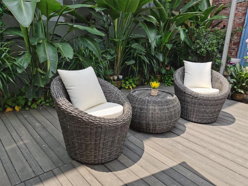 Modern Rattan Outdoor Furniture Garden Outdoor Coffee Table and Chairs Set